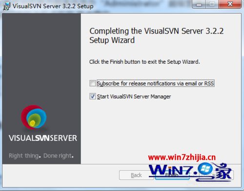 Win7系统下VisualSVN Server安装启动失败的解决方法