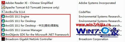 Win7系统完全卸载ArcGIS的方法